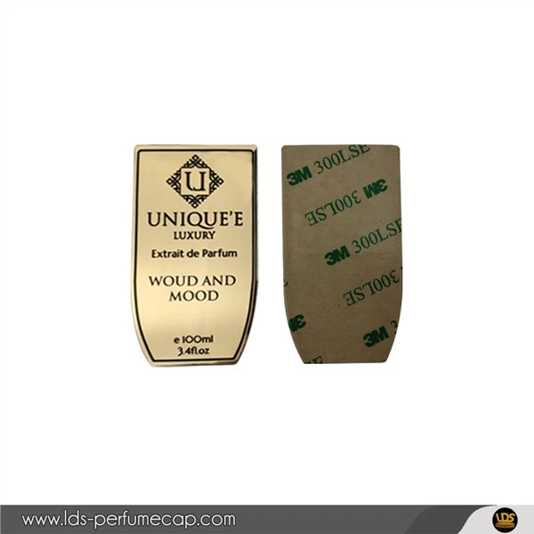 Luksus parfume-etikett i aluminium