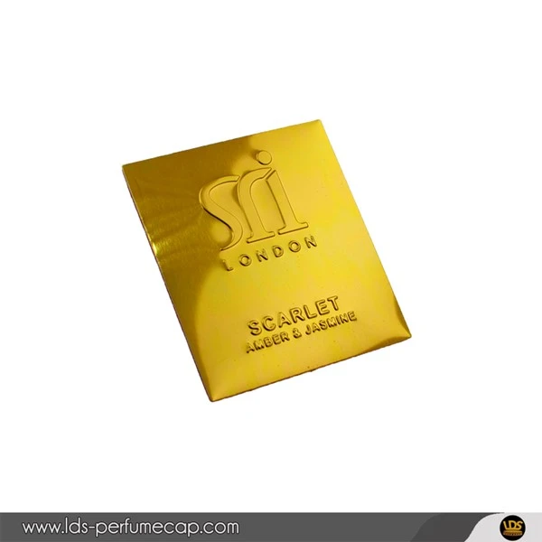 Glanset metallplate